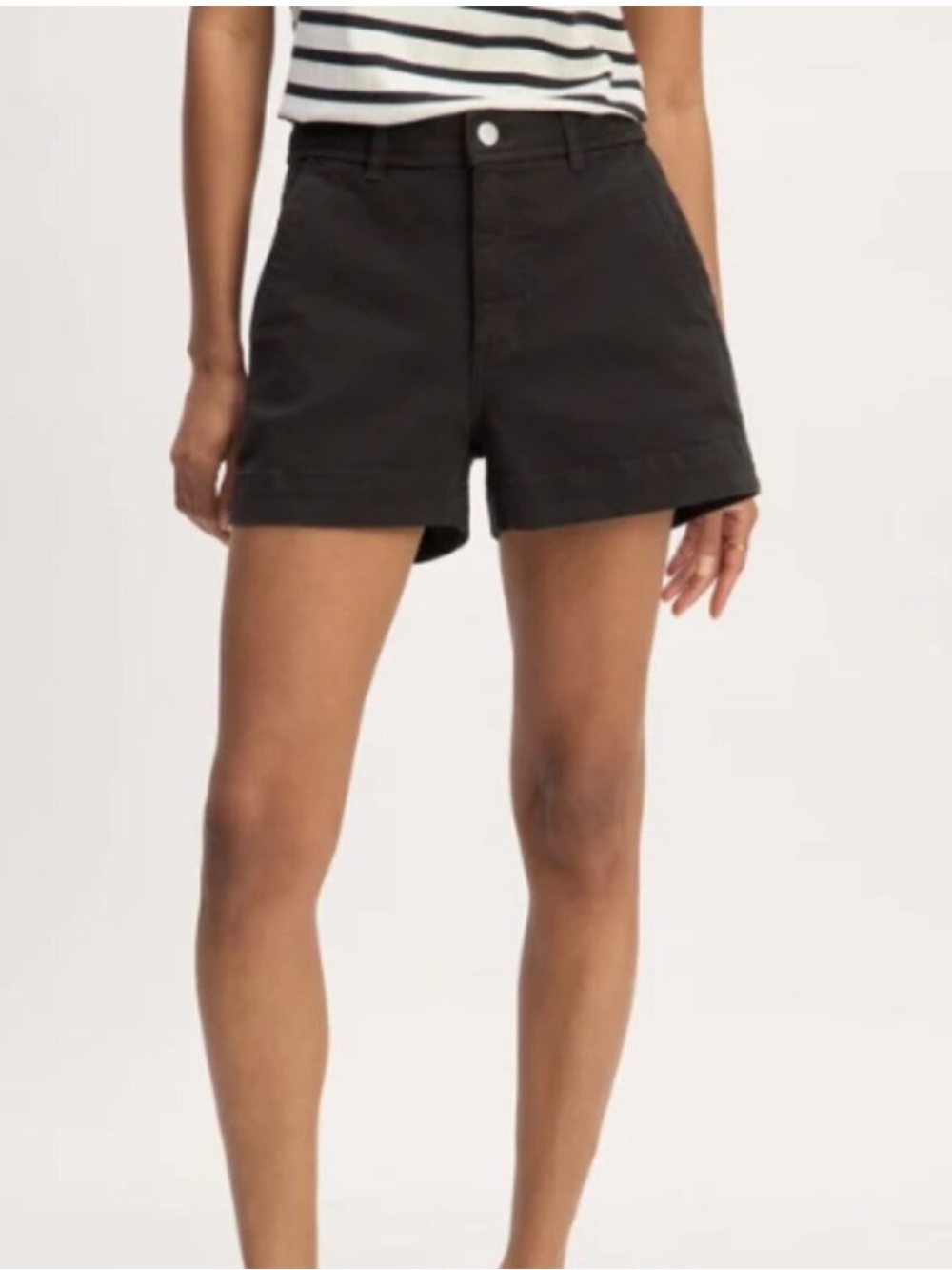 Everlane Black Straight Jeans - The Organic Way-High® Shortie Short Black